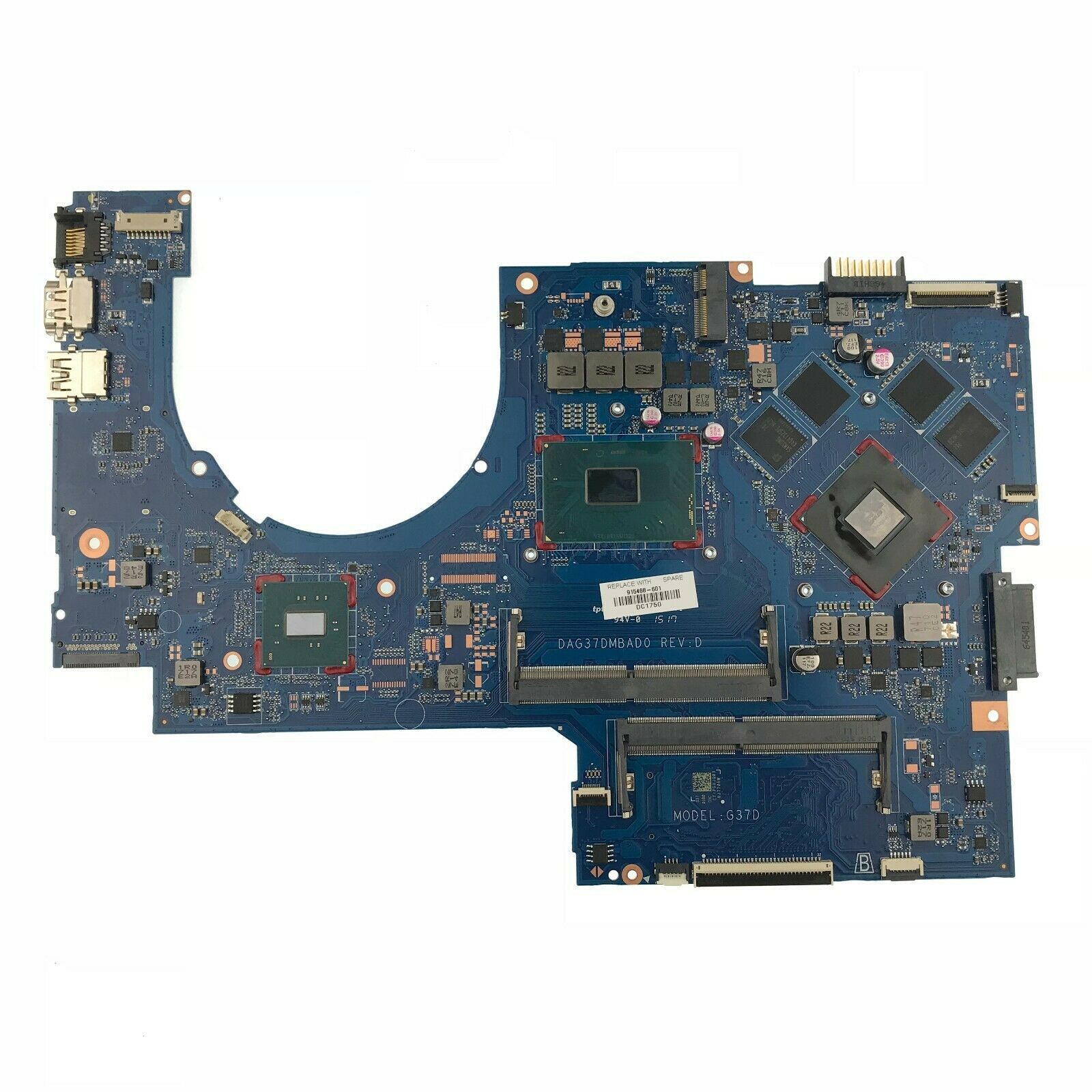 HP 915468-601 915468-001 i5-7300HQ DAG37DMBAD0 Laptop motherboard for HP 17-AB 17-W LAPTOP